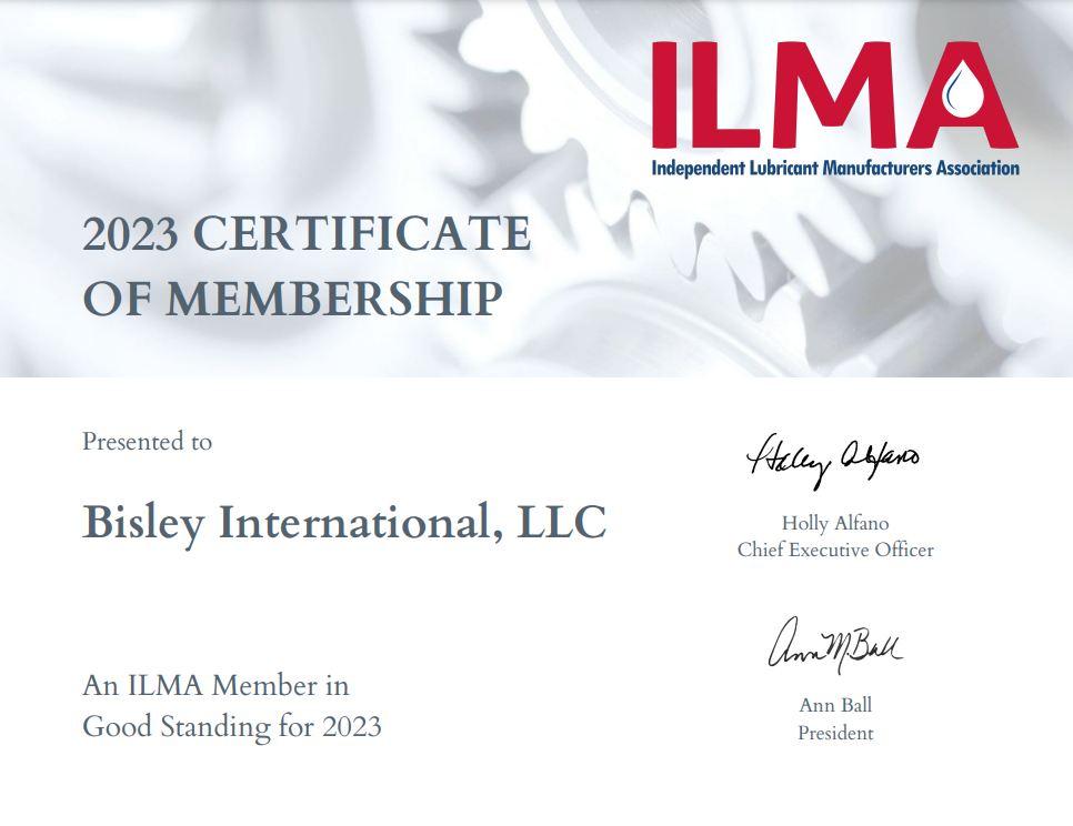 ILMA Bisley International certificate